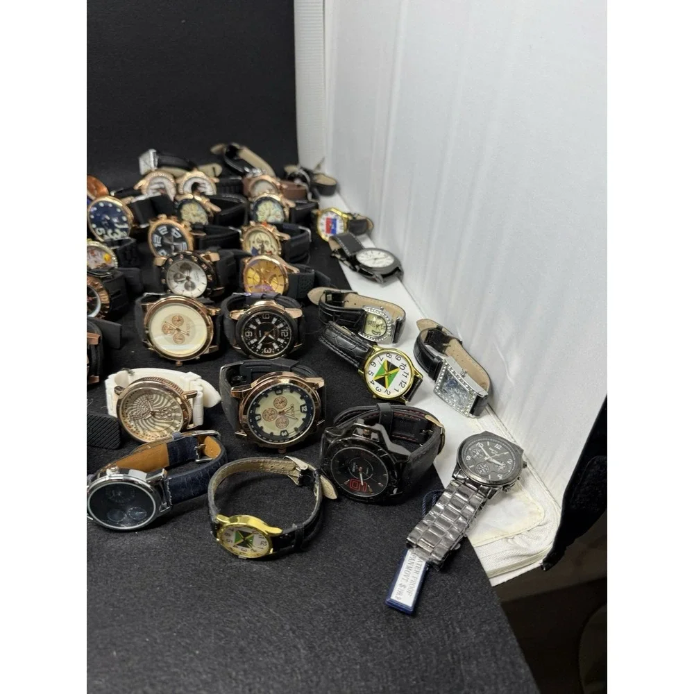 Huge Geneva Donna Vivi Fashion Watch Lot 60+ Men's Women's Wristwatches